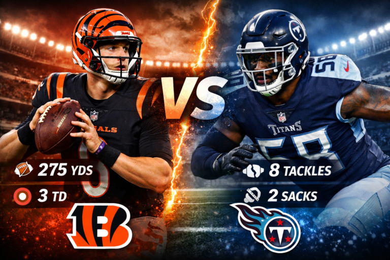 Bengals vs Titans Player Stats Breakdown 2025
