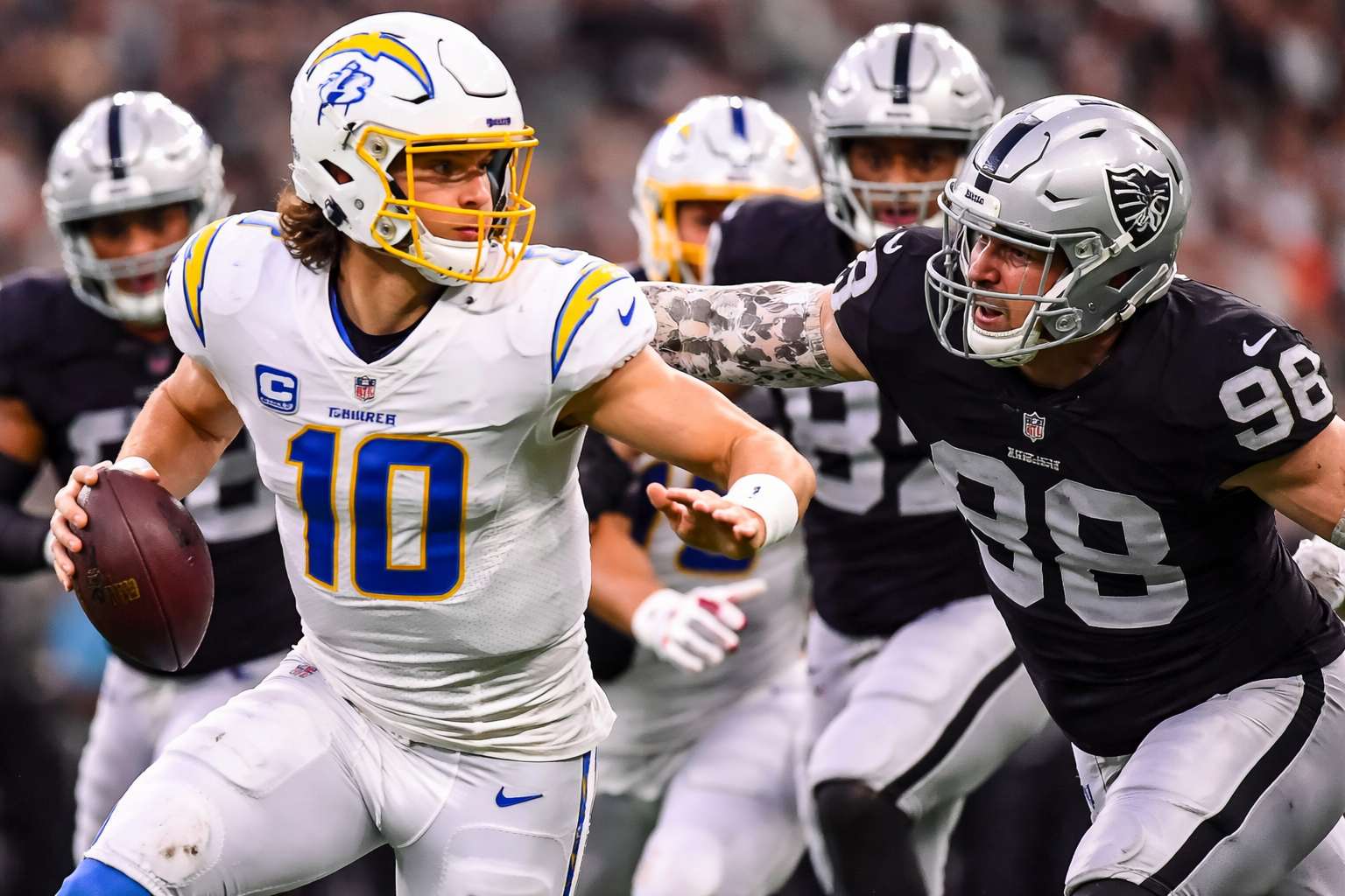 Chargers vs Raiders Match Player Stats 2025