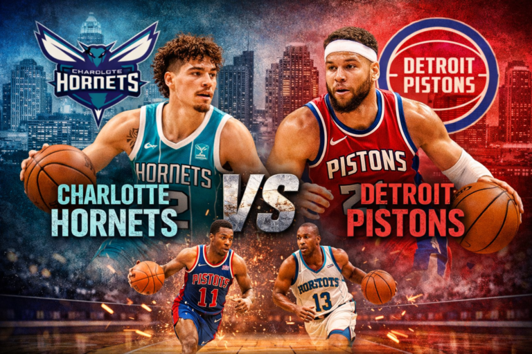 Charlotte Hornets vs Detroit Pistons Timeline