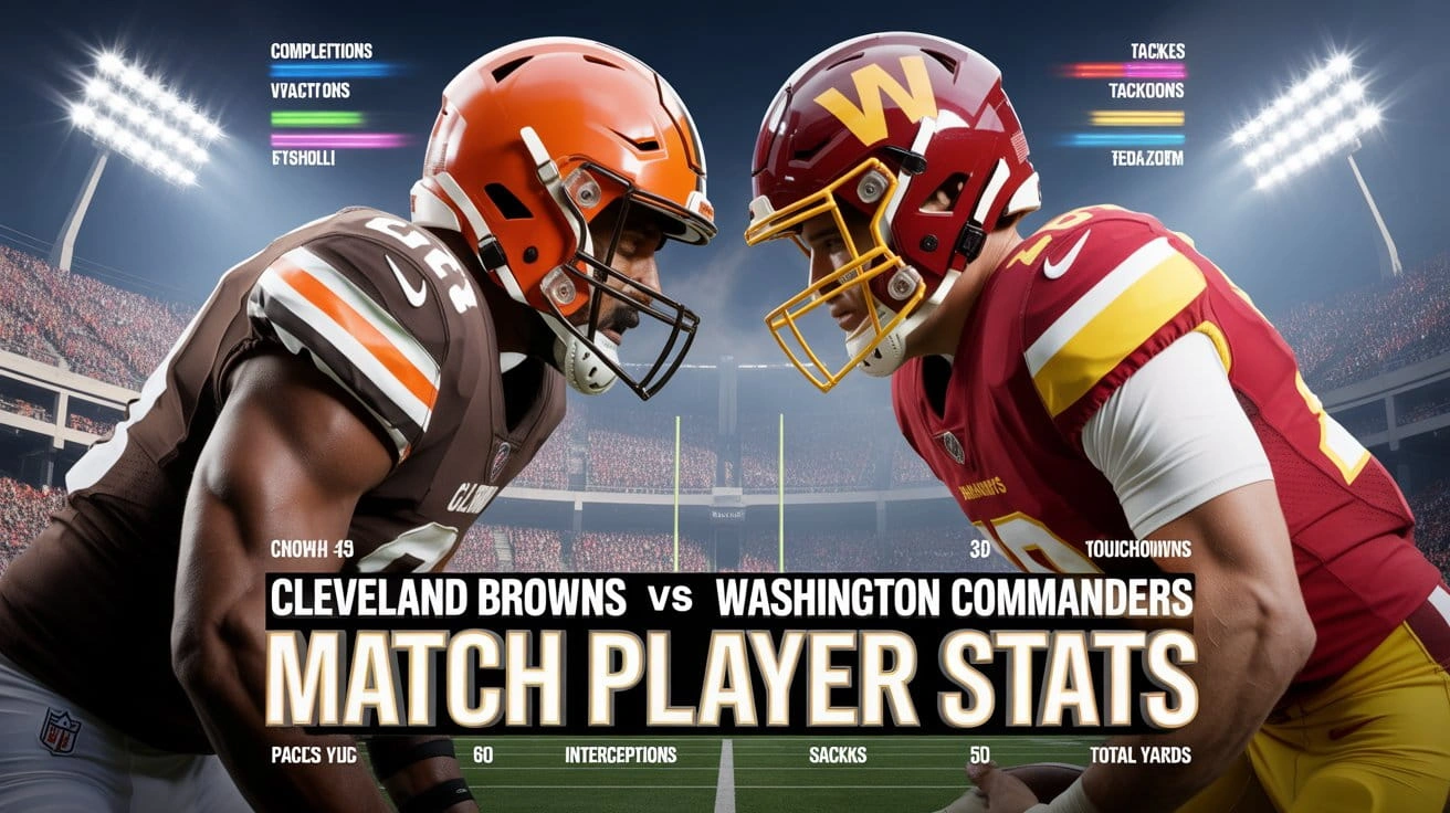Cleveland Browns vs Washington Commanders Match Player Stats