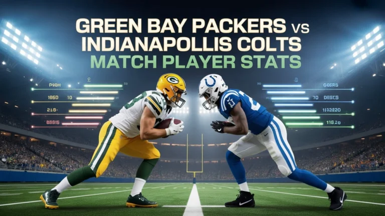 Green Bay Packers vs Indianapolis Colts Match Player Stats
