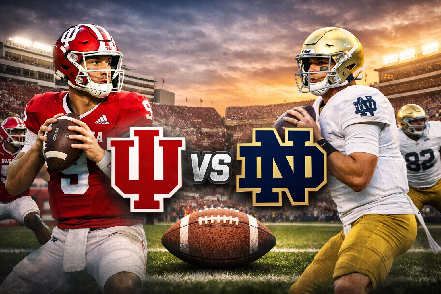 Indiana vs Notre Dame Football Stats 2025