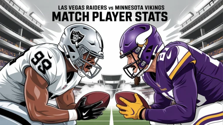 Las Vegas Raiders vs Minnesota Vikings Match Player Stats