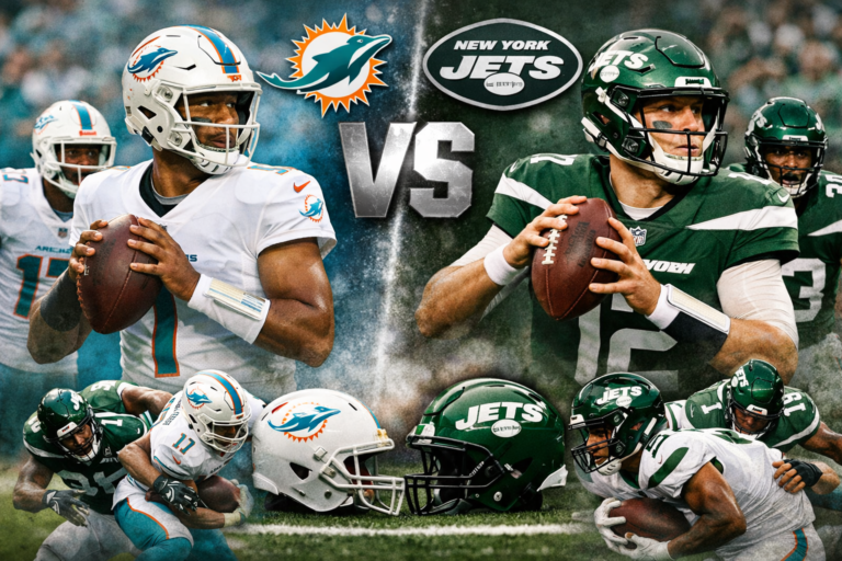 Miami Dolphins vs New York Jets Match Player Stats Breakdown