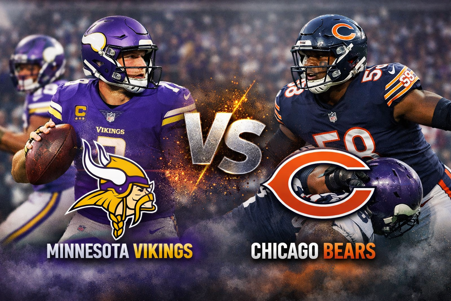 Minnesota Vikings vs Chicago Bears Player Stats