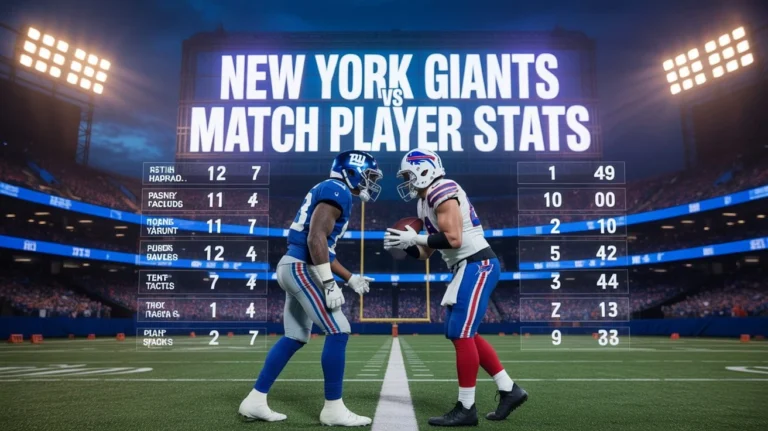 New York Giants vs Buffalo Bills Match Player Stats