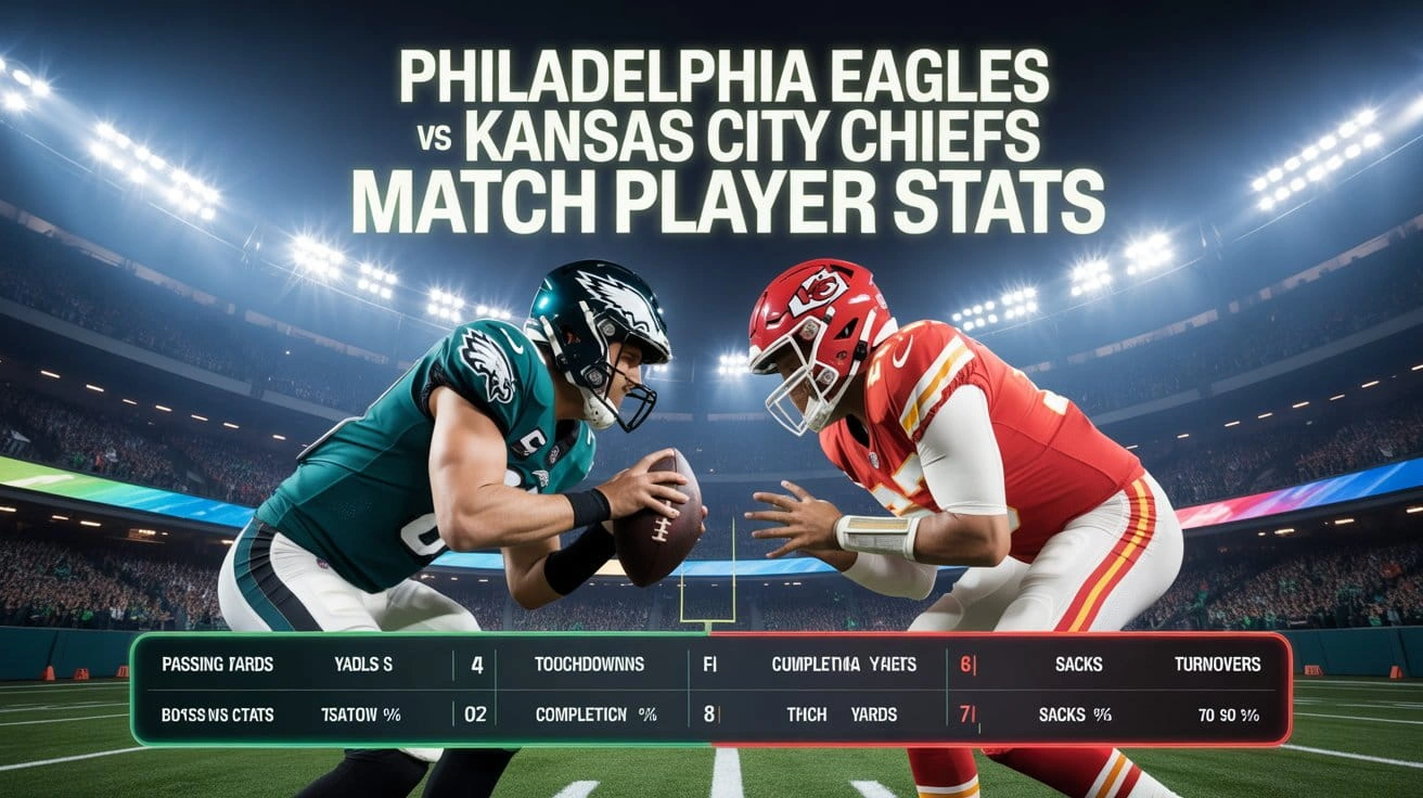 Philadelphia Eagles vs Kansas City Chiefs Match Player Stats