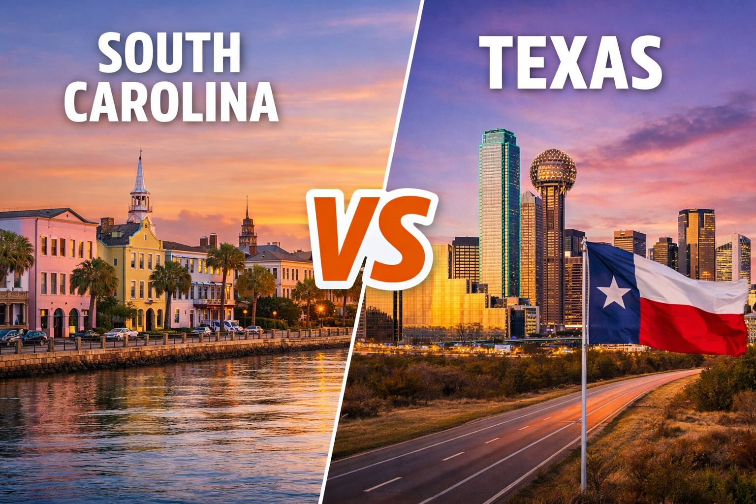 South Carolina vs Texas: Full 2026 Comparison Guide