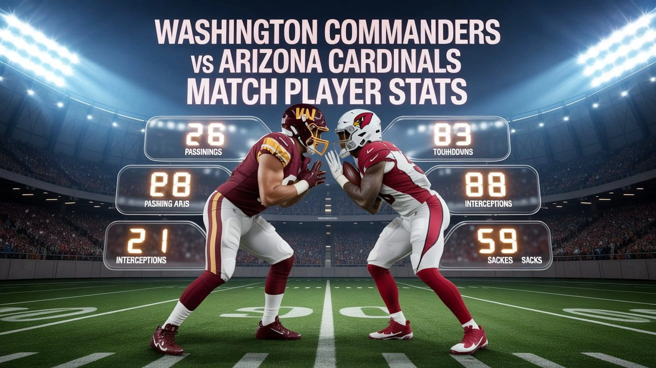 Washington Commanders vs Arizona Cardinals Match Player Stats