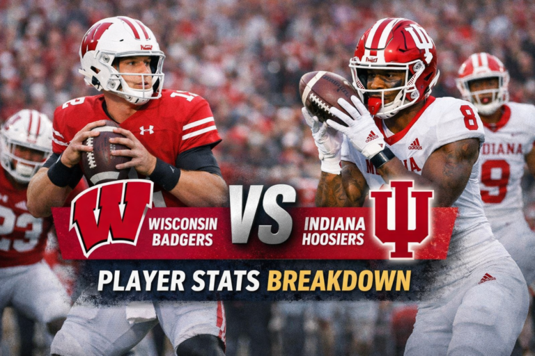 Wisconsin vs Indiana Player Stats Breakdown