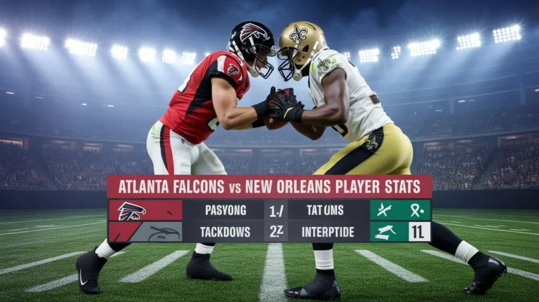 atlanta falcons vs new orleans saints match player stats